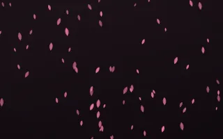 Flamingo Noir Leaves II — dark pink and black floral background, variation II