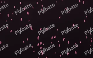 Flamingo Noir Leaves II — dark pink and black floral background, variation II