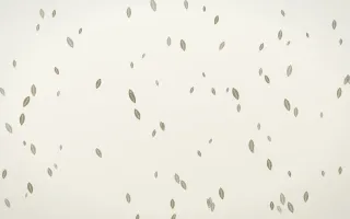 Fresh Linen Leaves — light yellow and white floral background