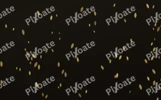 Golden Noir Leaves — dark gold, yellow and black floral background