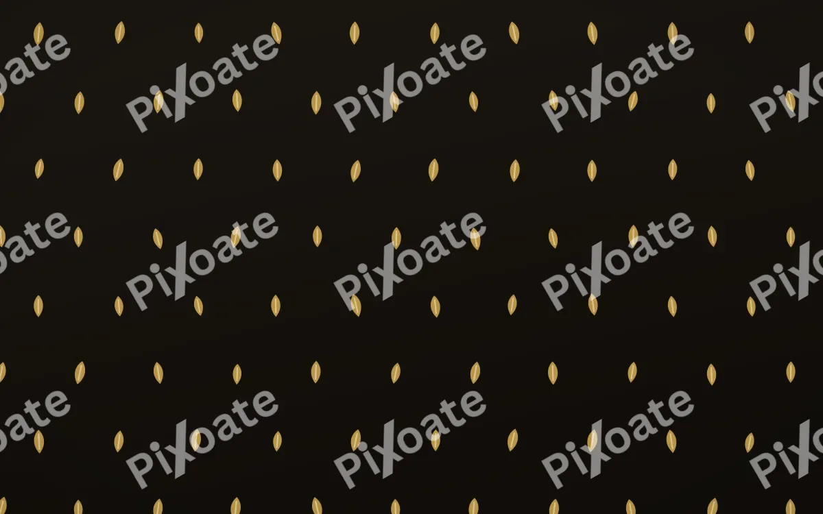 Golden Noir Leaves Tiled — dark gold, yellow and black floral background