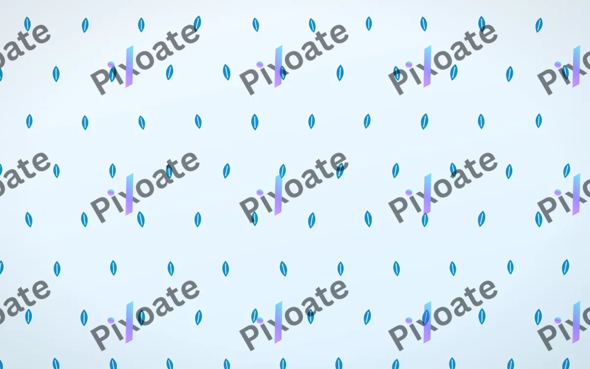 Ice Leaves — light blue and white floral background