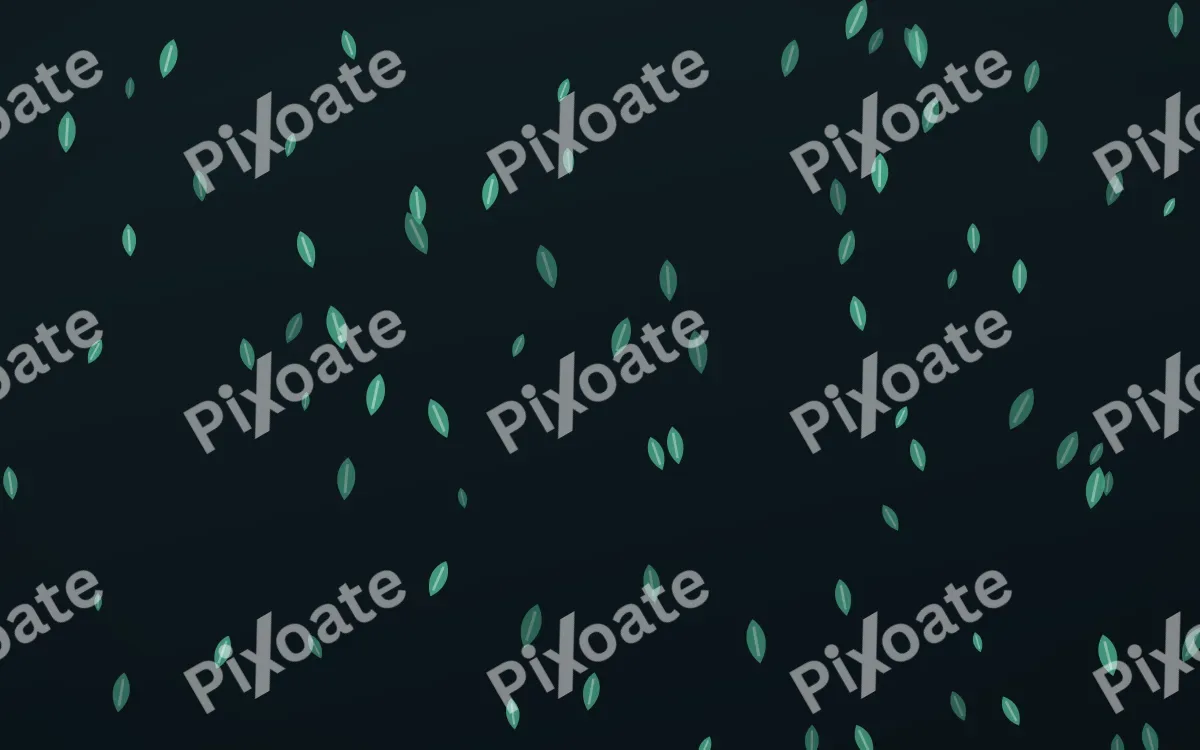 Midnight Garden Leaves — dark green and black floral background