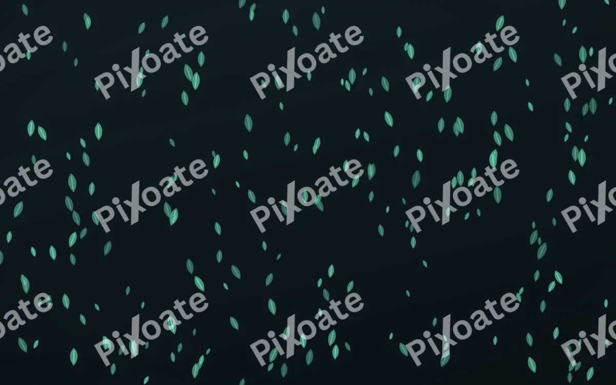 Midnight Garden Leaves Dense — dark green and black floral background