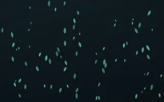 Midnight Garden Leaves III — dark green and black floral background, variation III
