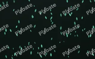 Mint Noir Leaves II — dark green and black floral background, variation II