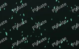 Mint Noir Leaves III — dark green and black floral background, variation III