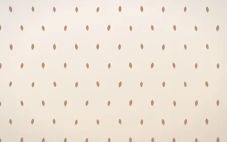 Mocha Milk Leaves Tiled — light orange and white floral background