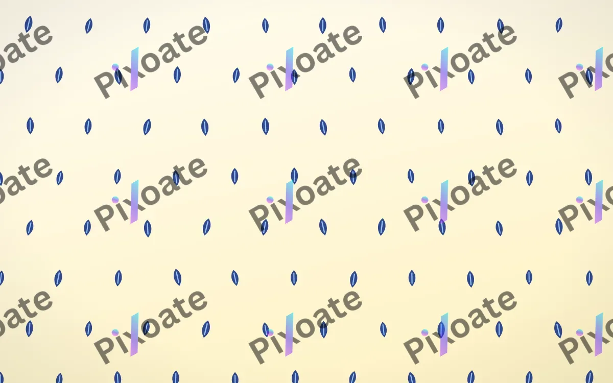 Navy Cream Leaves — light blue and white floral background