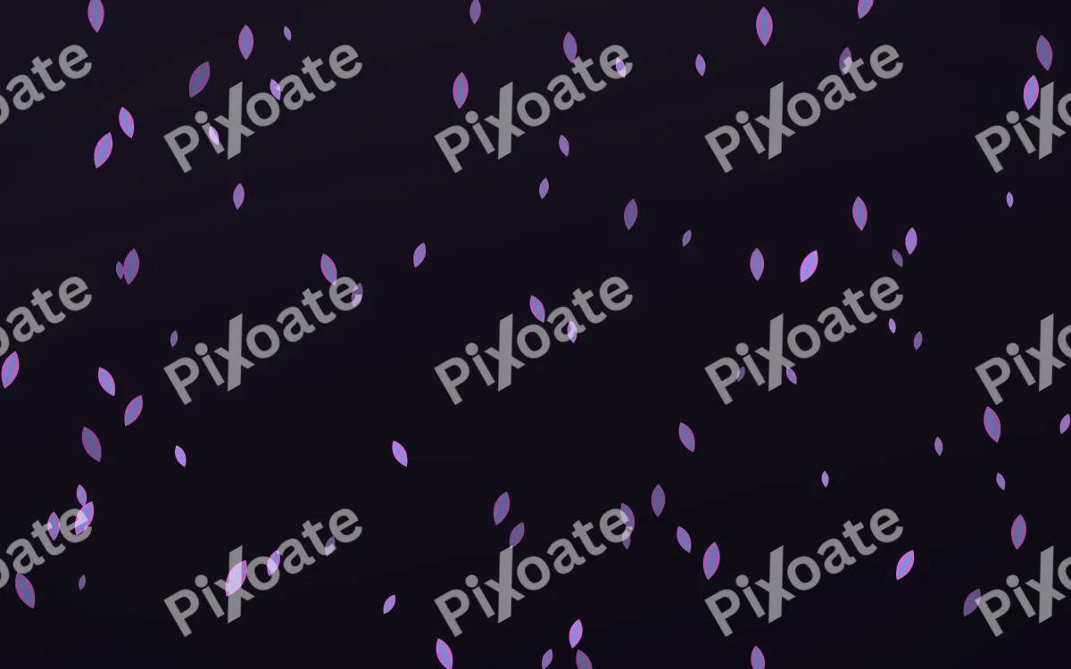 Neon Noir Leaves — dark purple, teal and black floral background