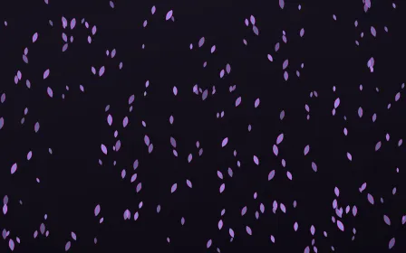 Neon Noir Leaves Dense — dark purple, teal and black floral background