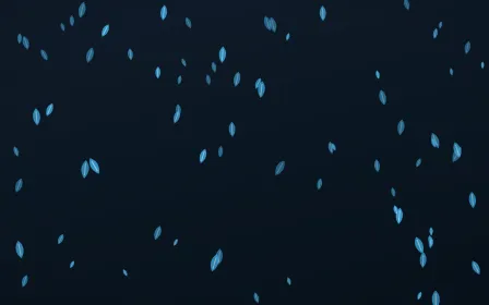 Ocean Ink Leaves — dark blue floral background