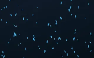 Ocean Ink Leaves III — dark blue floral background, variation III