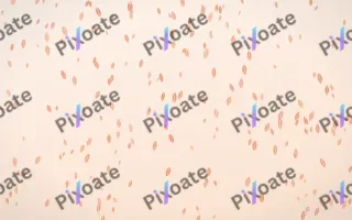 Peach Fuzz Leaves Dense — light orange and white floral background