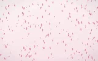 Rosewater Leaves Dense — light pink and white floral background