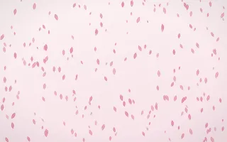 Rosewater Leaves Dense III — light pink and white floral background, variation III