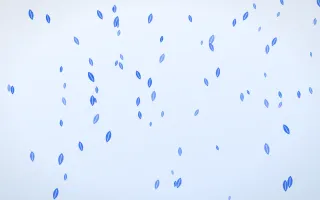 Sky Leaves — light blue and white floral background