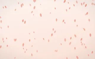 Sorbet Leaves — light red, orange and white floral background