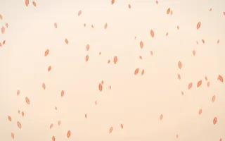 Sunset Pop Leaves — light orange and beige floral background
