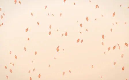 Sunset Pop Leaves — light orange and beige floral background