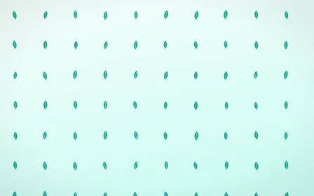 Teal Leaves — light teal and white floral background