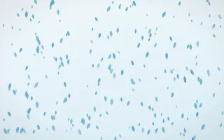 Arctic Frost Petals Dense — light blue and white floral background