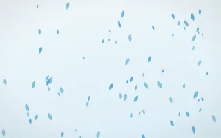Arctic Frost Petals III — light blue and white floral background, variation III
