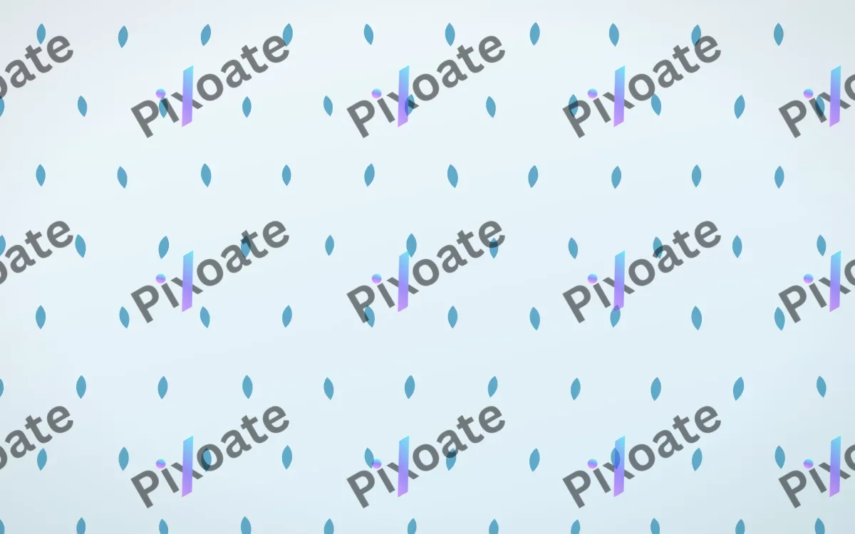 Arctic Frost Petals Tiled — light blue and white floral background
