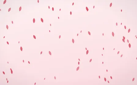Cherry Soda Petals — light red and white floral background