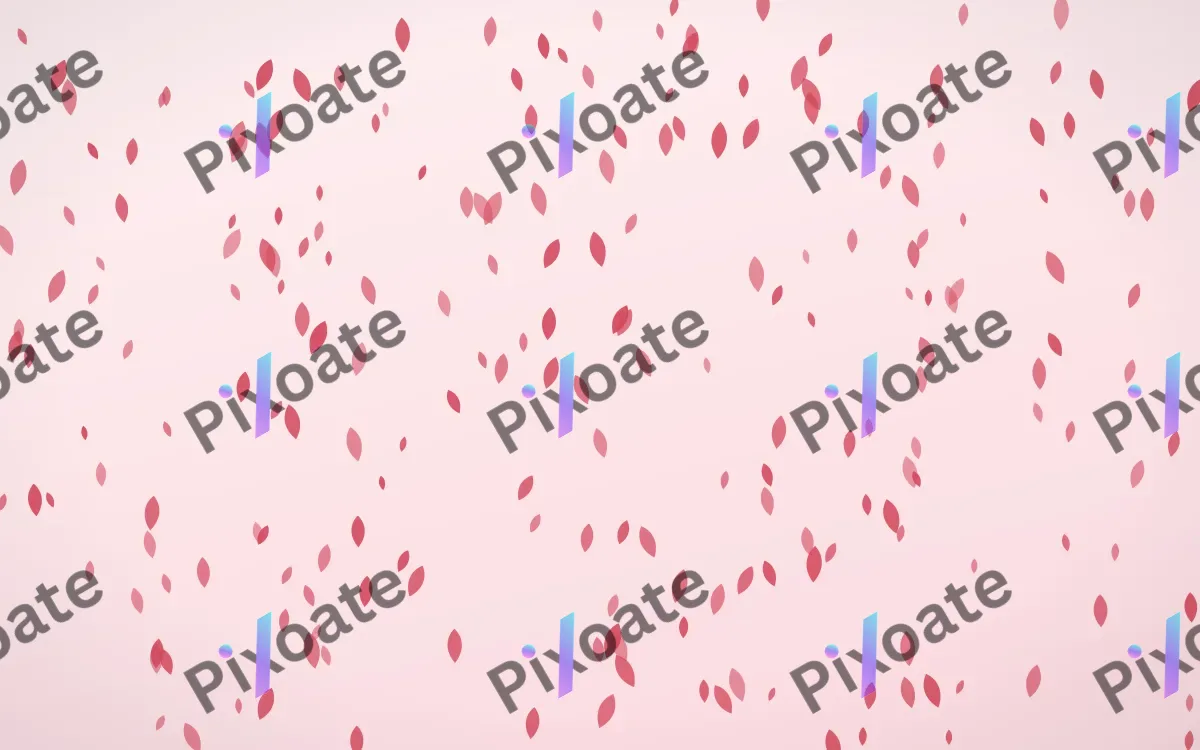 Cherry Soda Petals Dense — light red and white floral background