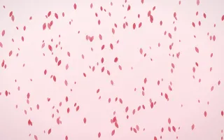 Cherry Soda Petals Dense — light red and white floral background