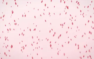 Cherry Soda Petals Dense II — light red and white floral background, variation II