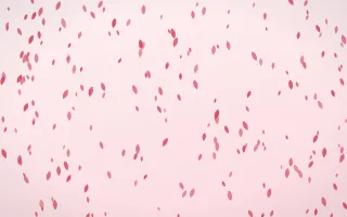 Cherry Soda Petals Dense III — light red and white floral background, variation III