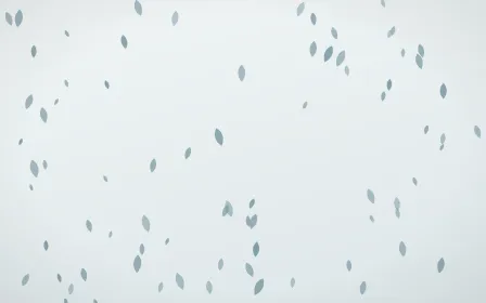 Coastal Fog Petals — light blue and white floral background