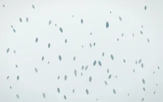 Coastal Fog Petals II — light blue and white floral background, variation II