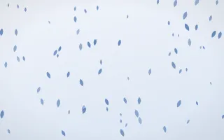 Denim Day Petals III — light blue and white floral background, variation III