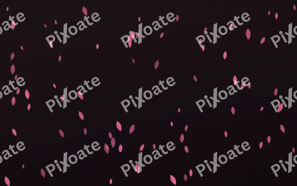 Flamingo Noir Petals — dark pink and black floral background