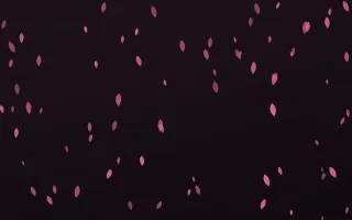Flamingo Noir Petals II — dark pink and black floral background, variation II