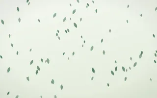 Forest Cream Petals — light green and white floral background