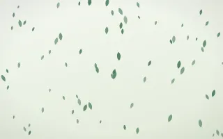 Forest Cream Petals III — light green and white floral background, variation III