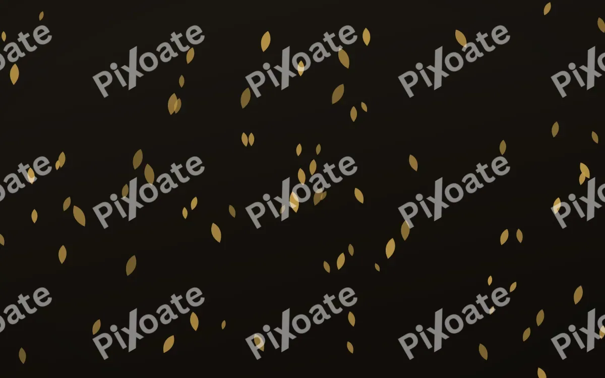 Golden Noir Petals — dark gold, yellow and black floral background