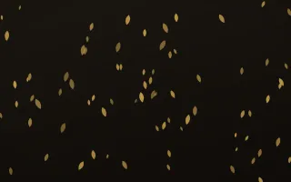 Golden Noir Petals — dark gold, yellow and black floral background