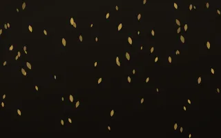 Golden Noir Petals II — dark gold, yellow and black floral background, variation II
