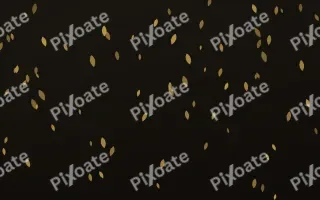 Golden Noir Petals II — dark gold, yellow and black floral background, variation II