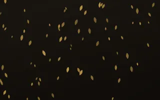 Golden Noir Petals III — dark gold, yellow and black floral background, variation III