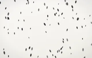 Inkline Petals III — light grey and white floral background, variation III