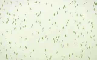 Matcha Latte Petals Dense — light green and white floral background