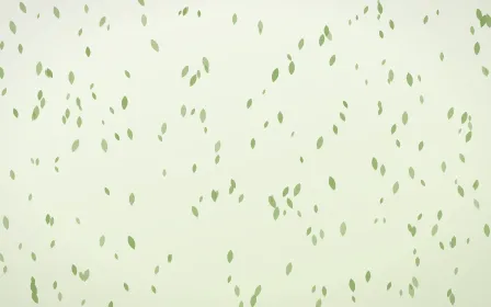 Matcha Latte Petals Dense — light green and white floral background