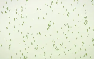 Matcha Latte Petals Dense II — light green and white floral background, variation II