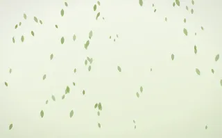 Matcha Latte Petals II — light green and white floral background, variation II